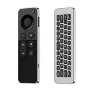 Air Flying Squirrel Remote Control, 2.4G & Bluetooth Dual Mode Air Mouse con mini tastiera, ricerca vocale e giroscopio per Smart TV, Android TV Box, proiettore, PC