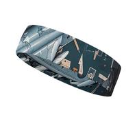 Air Force Fighter - Fascia per capelli da uomo e donna, adatta a tutte le dimensioni della testa, ultra assorbente e antiscivolo, per corsa, yoga, palestra