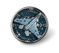 Air Force Fighter Jet Round Badge carino smalto spilla spilla spilla personalizzata abbigliamento decorazione unisex porta badge cappelli borse camicie Decor