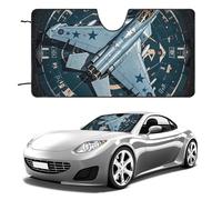 Air Force Fighter - Parasole per parabrezza auto, per mantenere fresco l'interno dell'auto, 129,5 x 71,1 cm, parasole pieghevole per finestrino anteriore, scudo termico per SUV, camion, blocca i raggi