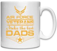 Air Force Veterans Make The Best Dads, tazza bianca in ceramica bianca