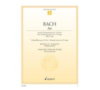 Air: from the Orchestral Suite No. 3. BWV 1068. violin and piano.