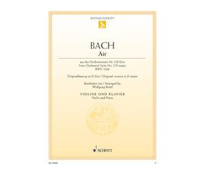 Air: from the Orchestral Suite No. 3. BWV 1068. violin and piano.