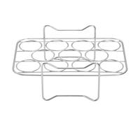 Air Fryer Egg Rack | Scaffale per uova in acciaio inox - esiste calore testardante - Spiedino Rack Heavy Duty pentola a pressione per cucinare bistecca
