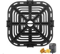 Air Fryer Grill Pan per COSORI Square Air Fryer Pro LE 5 Qt, antiaderente 8.26 '' * 8.26'' Air Fryer Rack Parti di Ricambio Accessori Piatto Grill Piatto Crisper Vassoio con Paraurti in Gomma,