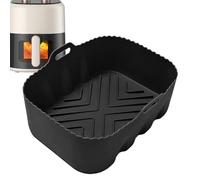 Air Fryer Liners, Silicone Microwave Tray, Heat Resistant Food Grade, Rectangular Oven Mat, Kitchen Tool for Toaster, Restaurant, Cooking, Baking, Home, 7.87x5.91x2.64 Inches