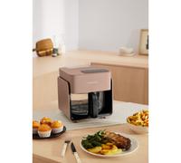 AIR FRYER STUDIO CRYSTAL - Friggitrice Ad Aria Ad Aria In Vetro 4,2 L Con Vaporizzatore Opzionale Moka