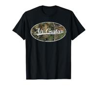 Air Guitar Champion Camouflage Classic Rock Aesthetic Maglietta
