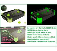 Air Hockey Mini Edizione Che Brilla Al Buio NEON Verde 495x310x87mm