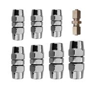 Air Hose Fitting - Quick Connect Air Hose Fittings | 8 Pieces Heavy Duty Straight Push Quick Connect Plug | Hoses Repair Kit | for Trailer Brake Car AC Flow Industrial Repair Maintenance Assembly