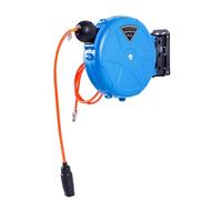 Air Hose Reels - Heavy Duty Wall Mounted Auto Rewind 32.8ft, Retractable High Pressure Pneumatic Station, Industrial Grade Self Coiling Spool for Automotive, Machine, Tool and Maintenance