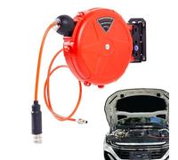 Air Hose Reels - Heavy Duty Wall Mounted Auto Rewind 32.8ft, Retractable High Pressure Pneumatic Station, Industrial Grade Self Coiling Spool for Automotive, Machine, Tool and Maintenance
