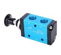 Air Indus L 12 * 5 * 4 Valvola 'aria a Due Posizioni Valvola Manuale a Tre Vie Componenti Pneumatici 1/4 di Pollice Parti di Macchine 3R210-08