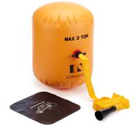 AIR JACK CRIC AD ARIA 3T ALTEZZA LAVORO 60CM CRIC PNEUMATICO PER AUTO GIALLO NER