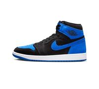 Air Jordan 1 High Scarpe Uomo, Nero/Blu Savoia, 44.5 EU