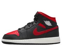 Air Jordan 1 Mid (GS) Nero/Rosso VERSITÀ-Bianco Summit, Nero, 6 Big Kid