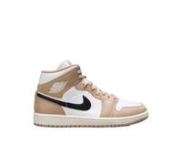 Nike AIR JORDAN 1 MID Donna - Sneakers Moda Pelle e Sintentico Beige Nero -44 EU