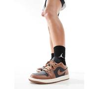 Air Jordan 1 - Sneakers basse marroni e nere-Marrone 36.5