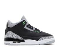 Jordan Big Kid's 3 Retro Nero/Verde Glow-Wolf Grigio (DM0967 031), Nero/Verde Glow-wolf Grigio, 37 EU