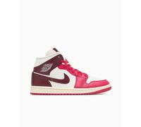 Nike - Air Jordan 1 Mid - Sneakers alte bianche e rosse-Bianco WM 8.5