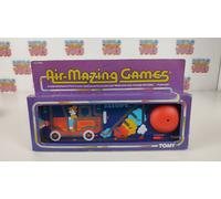 AIR MAZING GAMES TOMY 1983 MAZE LABIRINTO JOLTIN' JALOPY AUTO PUSH BUTTON VINTAG