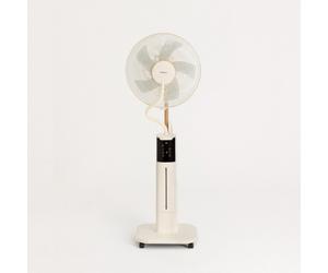 AIR MIST PRO - Ventilatore Nebulizzante Oscillante Con Telecomando Bianco Sporco