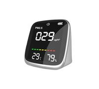 Air Monitor per la casa | Dispositivo portatile di gestione della qualità dell'aria - Monitoraggio in tempo reale della temperatura e dell'umidità PM2.5 con display digitale a LED per casa e lavoro