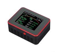 Air Monitor portatile 2000mAh per batteria Home Office Uso Portatile (nero) | Misura 15 parametri tra cui AQI, PM2.5, HCHO, temperatura, umidità per una completa sicurezza interna
