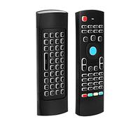 Air Mouse per Android Tv Box, Mini tastiera wireless Air Mouse Control con retroilluminazione RGB MX3 Pro IR Learning
