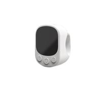Air Mouse Telecomando Bluetooth con Touch Screen, Touch Panel Ring Telecomando Universale per Telefoni/iPad, Selfie Video Remote, Gira Pagine Automatico (bianco)