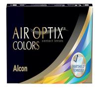 Air Optix Colors Lenti a Contatto Mensili, Colore Green, 2 Lenti, BC 8.6 mm, DIA 14.2 mm, 0,00 Diottrie - Senza Gradazione