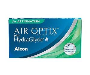 Air Optix Plus HydraGlyde for Astigmatism Lenti a Contatto Mensili, 3 Lenti, BC 8.7 mm, DIA 14.5 mm, CYL -0.75, Asse 40, -6.0 Diopt