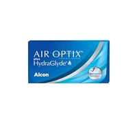 Air Optix Plus HydraGlyde Lenti a Contatto Mensili, 6 Lenti, BC 8.6 mm, DIA 14.2 mm, -0.25 Diopt