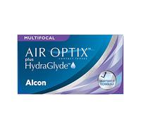 Air Optix Plus HydraGlyde Multifocal Lenti a Contatto Mensili, 3 Lenti, BC 8.6 mm, DIA 14.2 mm, ADD MED, 0.5 Diopt