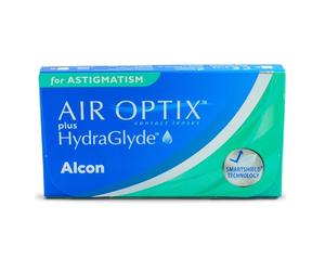 Air Optix plus HydraGlyde Toric | 6 pz | cil -0.75 | Asse 180 | -6.00 dpt | Lenti a contatto mensili morbide per l'astigmatismo. Comfort constante dal giorno 1 al giorno 30. CB 8.7 mm e DIA 14.5 mm