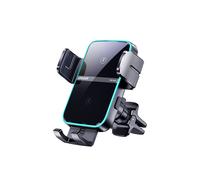 (Air Out) Supporto per telefono da auto a doppia bobina da 15 W, caricabatterie wireless rapido automatico,