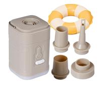 Air Pump - ABS Portable Rechargeable 1200mAh, Multifunction Inflator, Compact Air Mattress Pump | Camping Inflator Light, Outdoor Travel Pummp For Mattress, Hiking, Beach, Swimming And Backpacking Use
