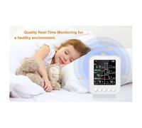 Air Quality Meter PM2.5 PM10 Carbonic Oxide Carbon Dioxide TVOC HCHO Tester TFT Carbon Dioxide Detector