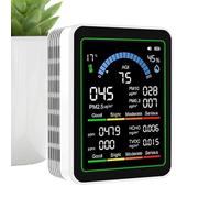 Air Quality Monitor, Portable Indoor Air Detector and Quality Tester Device with Digital Sensor Meter for Bedroom, Living Room, House, Office, School, Outdoor Environments, Compact Design, Easy to Use