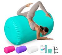 Air Roller Ginnastica Barrel Back Handspring Trainer Air Barrel Ginnastica Air Tumbling Mat per Tumbling Cheerleading Training Yoga Palestra con pompa ad aria manuale Backhandspring
