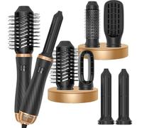 Air styler 6 in 1, 1000 W Spazzola Asciugacapelli Multifunzione, con asciugacapelli, spazzola rotonda, spazzola ad aria calda, spazzola per asciugacapelli, bigodini Patent Nr: 009164270-0001
