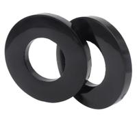 Air Suspension Shock Absorber | 2X Silencer Pad Rubber Bushing Dampers Universal Front Strut Tower Mount Bearing Over Bumps(Black)