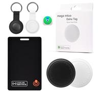 Air Tag Card - Confezione da 3 cartelle Bluetooth per bagagli, funziona con Apple Find My APP (solo iOS, non per Android) per trovare chiavi e localizzatore oggetti in bagagli, zaini, portafogli