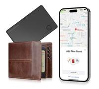 Air Tag Card Tracker Card Wallet Tracker Card ,1,6 mm sottile ricarica wireless Smart Bluetooth Tag impermeabile Item Tracker Finder compatibile con Apple Find My (solo iOS), per valigie, borse
