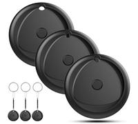 Air Tag Smart Tracker Smart tag-3 pezzi, Funziona con Apple Dov'è (Solo iOS), Localizzatore GPS, Batteria Sostituibile, Impermeabile IP67, 80dB Bip, Trova chiavi/bagagli/zaini/animali domestici, Nero