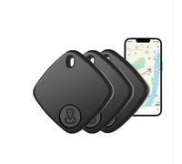Air Tag Tracker 3 pezzi nero, Localizzatore chiavi compatibile con Apple Dov’è (solo iOS), Impermeabile Key Finder, Trova oggetti per Bagagli, Valigie, Zaini, Borse, Biciclette, Portafoglio, Animali,