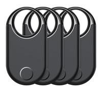 Air Tags Bluetooth Tracker Finder 4 pezzi, Bluetooth Localizzatore Funziona con Apple Dov'è App (solo iOS, NON per Android), Trova oggetti per Bagagli, Valigie, ZainiBorse, Tags Batteria Sostituibile.