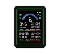 Air Tester rileva 8 tipi inquinanti CO2 TVOC Rilevatori di formaldeide Tester di temperatura e umidità Monitor interno