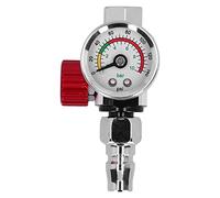Air Throttle Regulator,Valve with Pressure Gauge for Spray,Guns and Pneumatic Tools Control Paint Spraying and Airflow Adjustment