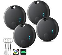 Air Tracker Android, 2 Pcs Smart Tag Sistema Doppio Ricerca Chiavi Finder Compatibile con Dispositivi iOS Find My/Google Find Hub, Bluetooth Key Tracker Smart Tracker per chiavi, Bagagli (4 pezzi)